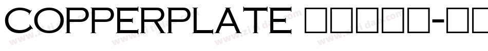 Copperplate 铜板印刷体字体转换